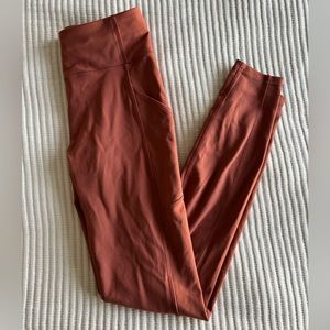 Terracotta Lululemon Invigorate High-rise Tight  28" Leggings - Size 6